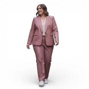 The Empower Vegan Leather Drawstring Pant In Rose Brown Size‎ Large